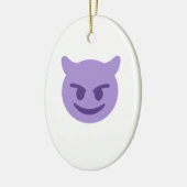 duivelse emoji keramisch ornament (Links)