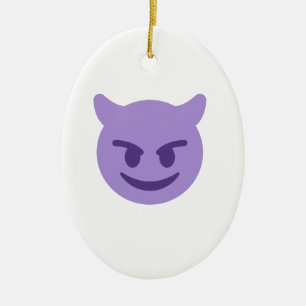 duivelse emoji keramisch ornament