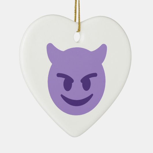 duivelse emoji keramisch ornament (Rechts)