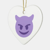 duivelse emoji keramisch ornament (Links)
