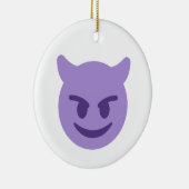duivelse emoji keramisch ornament (Rechts)