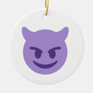 duivelse emoji keramisch ornament
