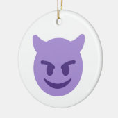 duivelse emoji keramisch ornament (Links)