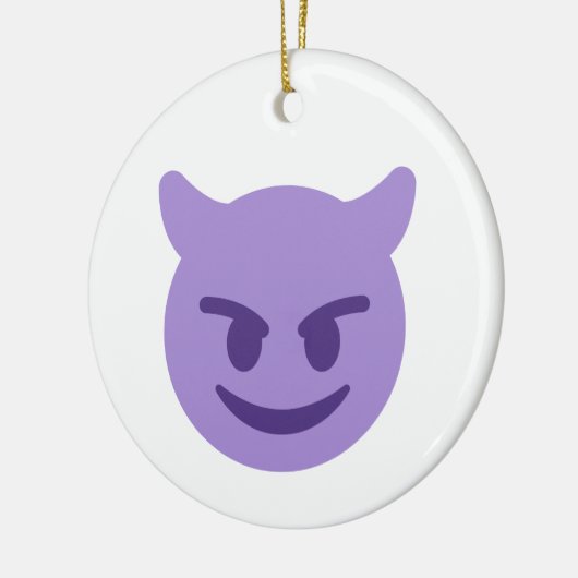 duivelse emoji keramisch ornament (Links)