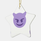 duivelse emoji keramisch ornament (Links)