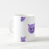 duivelse emoji koffiemok (Voorkant links)