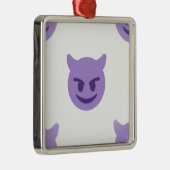 duivelse emoji metalen ornament (Rechts)