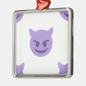 duivelse emoji metalen ornament (Links)