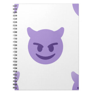 duivelse emoji notitieboek