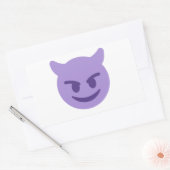 duivelse emoji rechthoekige sticker (Envelop)