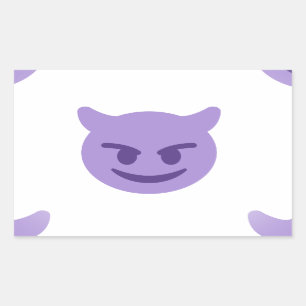 duivelse emoji rechthoekige sticker