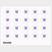 duivelse emoji ronde sticker (Vel)