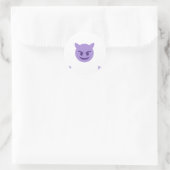 duivelse emoji ronde sticker (Tas)