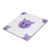 duivelse emoji tegeltje (Zijkant)