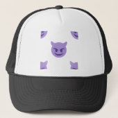 duivelse emoji trucker pet (Voorkant)