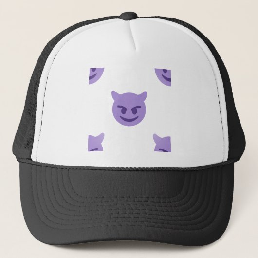 duivelse emoji trucker pet (Voorkant)