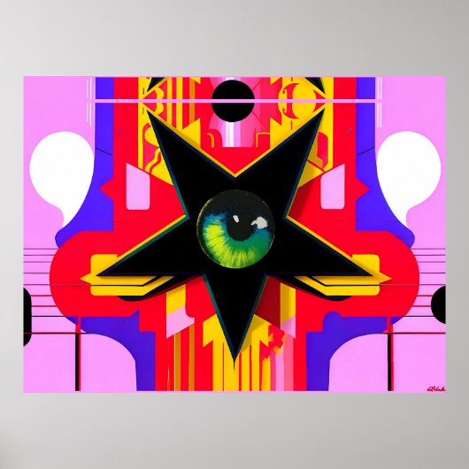 Duivelse fantasie picknick poster (Voorkant)