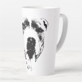 Duivelse grijns latte mok (Rechterhoek)