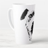 Duivelse grijns latte mok (Linkerhoek)