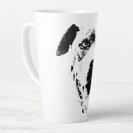 Duivelse grijns latte mok (Linkerhoek)