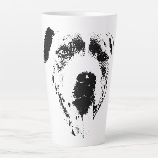 Duivelse grijns latte mok (Voorkant)