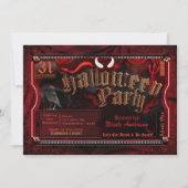 Duivelse Halloween Kostuumfeest Geef Eén Feest toe Kaart (Voorkant)