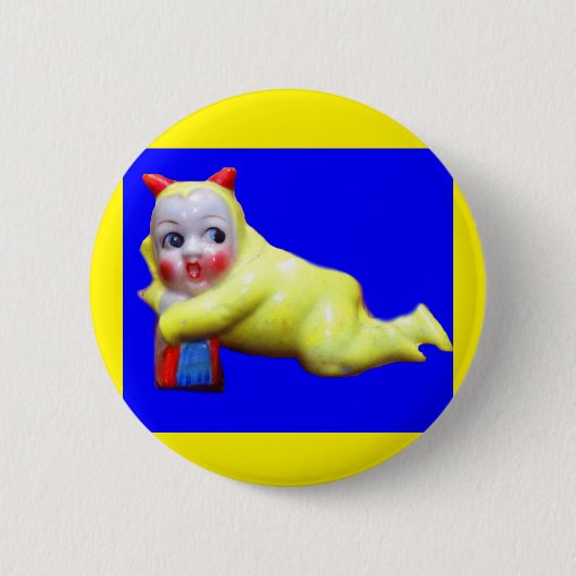 duivelse kleine imp ronde button 5,7 cm (Voorkant)