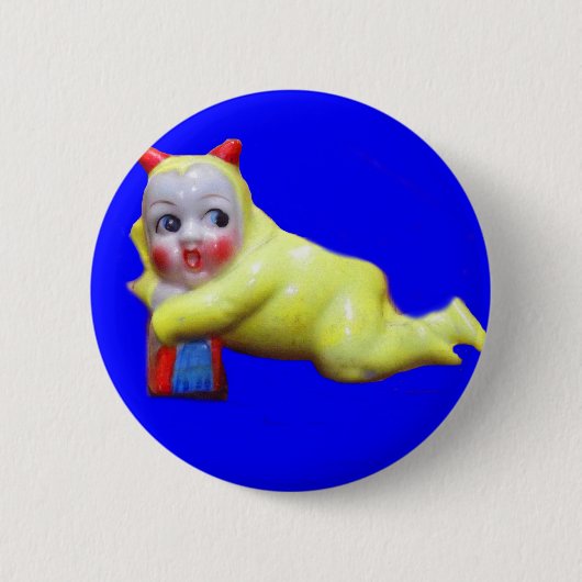 duivelse kleine imp ronde button 5,7 cm (Voorkant)