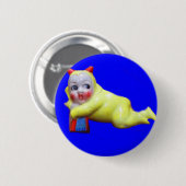 duivelse kleine imp ronde button 5,7 cm (Voorkant /achterkant)
