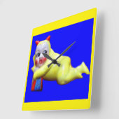 duivelse kleine imp vierkante klok (Hoek)