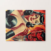 Duivelse Pin-up Legpuzzel (Horizontaal)