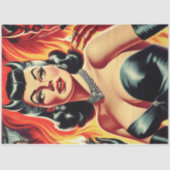  Duivelse Pin-up Tissuepapier (Voorkant)