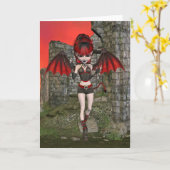 Duivelse Pixi-Wenskaart Kaart (Gele Bloem)