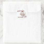 duivelsheerser ronde sticker (Tas)