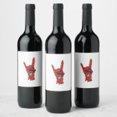 duivelshoorns wijn etiket (Flessen)