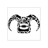 duivelskop kunststempel rubberstempel (Afrduk)