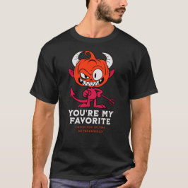 Duivelskop voor een slechte Halloween T-shirt