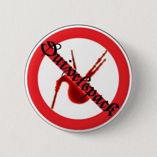 Duivelspack - Dudelsackverbotsbutton Ronde Button 5,7 Cm (Voorkant)