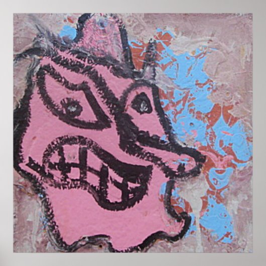 DUIVELSROZE POSTER (Voorkant)