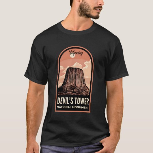 Duivelstoren National Mount Wyoming T-shirt (Voorkant)