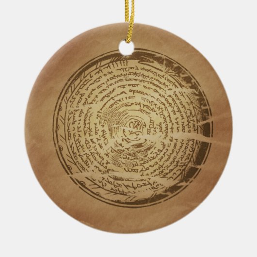 Duivelsval Assyrische magische charmes Keramisch Ornament (Voorkant)