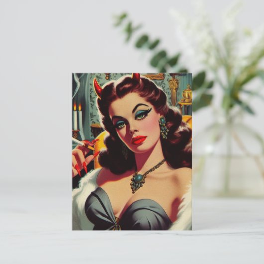  duivelsvrouw briefkaart (Staand voorkant)