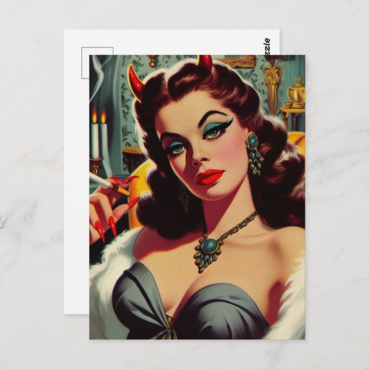  duivelsvrouw briefkaart (Voorkant / Achterkant)