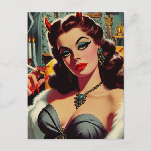  duivelsvrouw briefkaart (Voorkant)