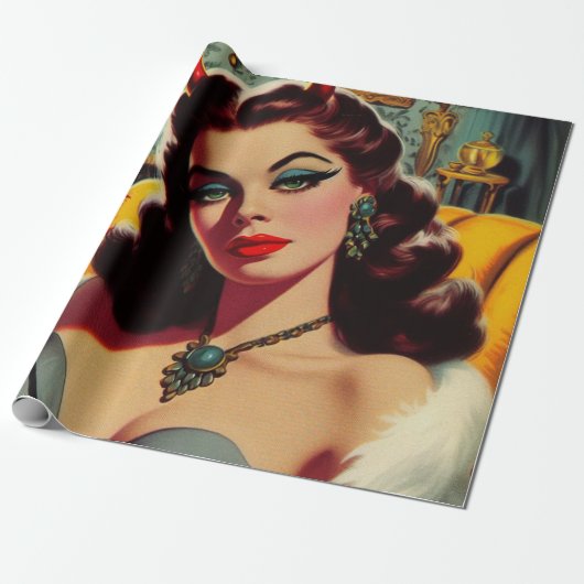  duivelsvrouw cadeaupapier (Uitgerold)
