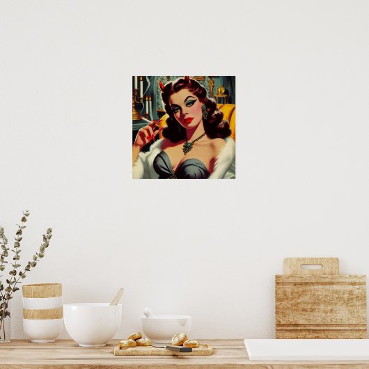 duivelsvrouw poster (Keuken)