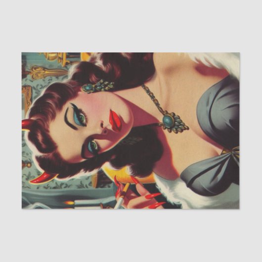 duivelsvrouw tissuepapier (Voorkant)