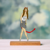 duiveltje acryl bord (Neutraal)