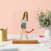 duiveltje acryl bord (Huwelijk)