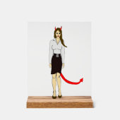 duiveltje acryl bord (Voorkant)